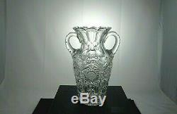 Superior Quality, 12 High, Signed Sinclaire, s in wreath, 2 Handle Amphora Vase