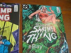 Swamp Thing Alan Moore comic lot #s 20 21 signed 25 37 49 50 thru 64 high grade