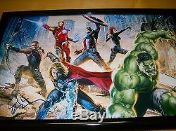 THE AVENGERS AUTHENTIC DUAL SIGNED 11X17 HIGH QUALITY MOVIE POSTER With PROOF