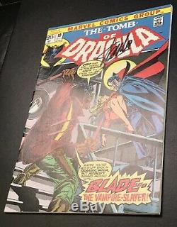 TOMB OF DRACULA #10 (1973) Stan Lee signed! 1st App Blade High Grade! NM- Plus