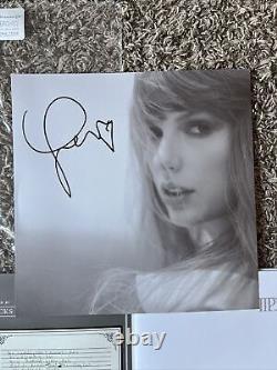 Taylor Swift Tortured Poets Department Vinyl Hand Signed Autograph Heart In Hand