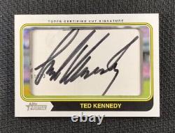 Ted Kennedy 2023 Topps Heritage High One Of One Cut Signature Auto 1/1 #74CCS-TK