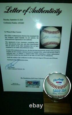 Ted Williams Signed High Grade Ball With Psa / Dna, Real Nice. Sale! $500.00