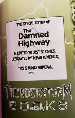 The Damned Highway by Brian Keene Signed LTD Copy XVII- High Grade