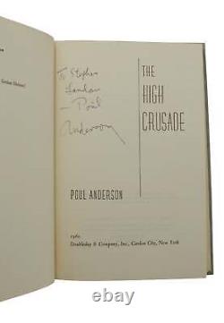 The High Crusade SIGNED by POUL ANDERSON First Edition 1st Printing 1960