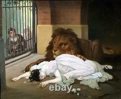 The Lion's Bride -High Quality Vintage Painting after Gabriel von Max