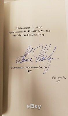 The Urth of the New Sun by Gene Wolfe Signed Ltd #16/21 Full Leather- High Grade