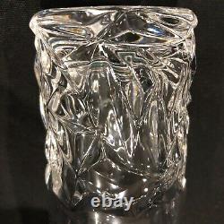 Tiffany & Co Lead Crystal Rock-Cut High Ball Glasses Set of Four 6.5 Tall