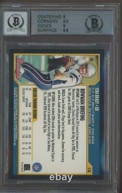 Tom Brady Signed 2000 Bowman #236 RC Rookie BGS 9 MINT with 10 AUTO HIGH END