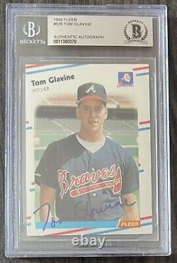 Tom Glavine Autographed RC/High Graded RC (Beckett Certified)