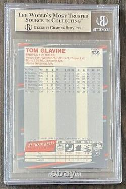 Tom Glavine Autographed RC/High Graded RC (Beckett Certified)