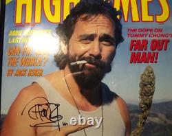 Tommy Chong Signed High Times Magazine Cover 12x10 Framed. Tommy Chong Signed