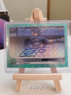 Topps Chrome Julio Rodrigues Rc Auto Aqua Wave 26/199 Gradeable High