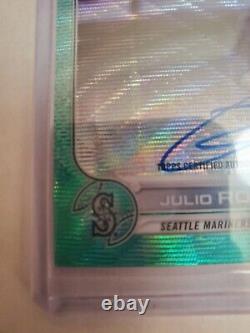 Topps Chrome Julio Rodrigues Rc Auto Aqua Wave 26/199 Gradeable High