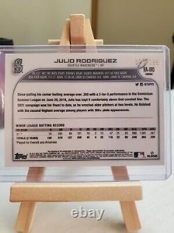 Topps Chrome Julio Rodrigues Rc Auto Aqua Wave 26/199 Gradeable High