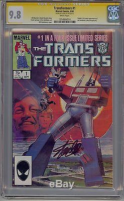 Transformers #1 Cgc 9.8 Ss White Pages Signed Stan Lee Marvel Rare In High Grade