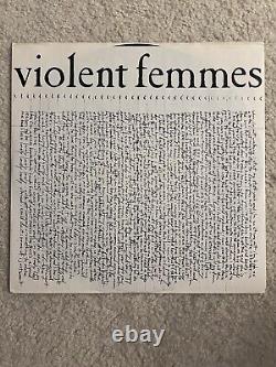 VIOLENT FEMMES Vinyl LP Record 1983 Slash Signed Autographed Original Press RARE