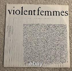 VIOLENT FEMMES Vinyl LP Record 1983 Slash Signed Autographed Original Press RARE