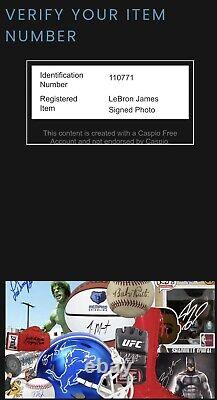 VTG LeBron James Rookie Rare Hand Signed 10x8 Autographed High School HGA COA