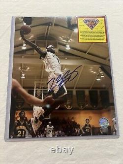 VTG LeBron James Rookie Rare Hand Signed 10x8 Autographed High School SSC COA