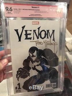 Venom #1 Sketch Variant 9.6 Signed Stan Lee & Todd McFarlane RARE High Grade