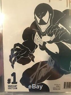 Venom #1 Sketch Variant 9.6 Signed Stan Lee & Todd McFarlane RARE High Grade