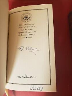 View From The Summit / High Adventure Edmund Hillary Easton Signed Edition