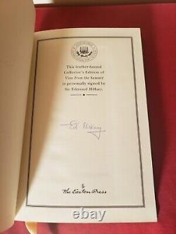 View From The Summit / High Adventure Edmund Hillary Easton Signed Edition