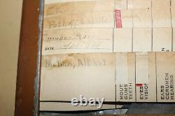 Vintage 1934 Hygienic Institute Health Record Peru Illinois High School 28 Sign