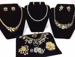 Vintage Costume Rhinestone Jewelry Lot 125 Piece DESIGNER Signed High End Mixed
