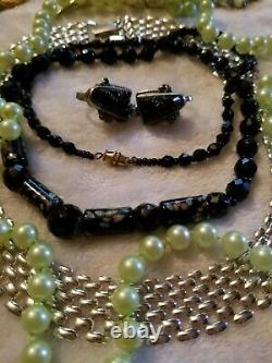 Vintage High End Big Jewelry Lot Some Signed Monet Emmons Cerrito Coro++