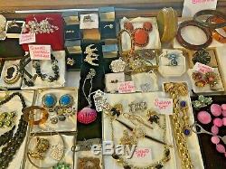 Vintage High End Jewelry Lot Schiaparelli Juliana Signed Sets Cuffs 195 Pc