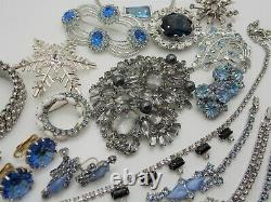 Vintage High End RHINESTONE Jewelry Lot SIGNED Brooches CORO PEGASUS Moonstone