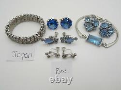 Vintage High End RHINESTONE Jewelry Lot SIGNED Brooches CORO PEGASUS Moonstone