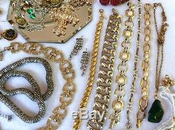 Vintage Jewelry Lot High End 77 Pieces Signed Kramer Coro Trifari Eisenberg 925