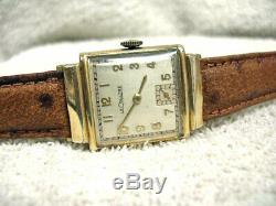 Vintage LeCoultre High Grade wrist watch, Original, 4 time signed & hallmarked