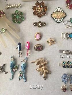 Vintage Lot Designer Signed And High End Costume Jewelry Miriam Haskell Weiss &+