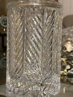 Vintage RALPH LAUREN Crystal Decanter Large Size Rare 10 High 3.5 Wide Signed