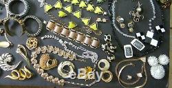 Vintage Rhinestone Jewelry Lot 101pcs High End Designer Signed Sets, Necklaces