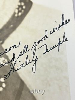 Vintage Shirley Temple Signed Autographed High School Sepia Photo 8 x 10