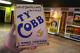 Vintage Ty Cobb High-Grade Drug Store Baseball Tobacco Candy Co. Porcelain Sign