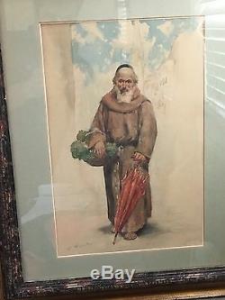 WATERCOLOR PAINTING By FABIO FABBI highly listed artist GUARANTEED AUTHENTIC