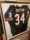Walter Payton Autographed and Framed Jersey (39High x 37 Wide)