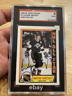 Wayne Gretzky Autograph SGC Authenticated Collector Card 1989 Topps HIGH END