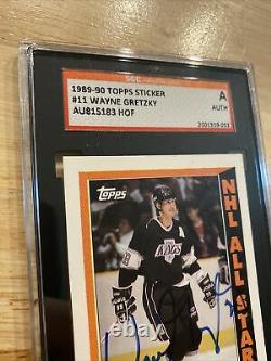 Wayne Gretzky Autograph SGC Authenticated Collector Card 1989 Topps HIGH END