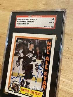 Wayne Gretzky Autograph SGC Authenticated Collector Card 1989 Topps HIGH END