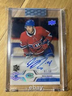 Wownick Suzuki Clear Cut High Gloss Rookie Auto 07/10! Wow