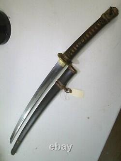 Ww2 Japanese Officers Sword Signed Ari Mitsu & Dated High Grade Gendito #k30