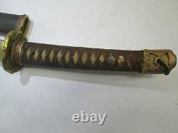 Ww2 Japanese Officers Sword Signed Ari Mitsu & Dated High Grade Gendito #k30