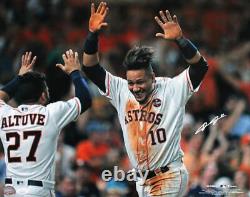 Yuli Gurriel Autographed Houston Astros 16X20 High Five Photo-JSA W White